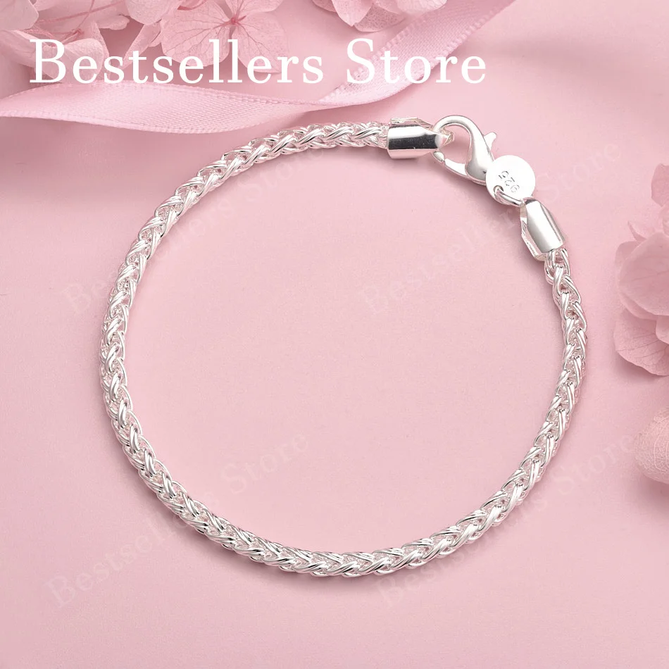 Charm 925 sterling silver 8-inch exquisite woven bracelet for men and women, fashionable party jewelry accessories
Charm 925 sterling silver 8-inch exquisite woven bracelet for men and women, fashionable party jewelry accessories
