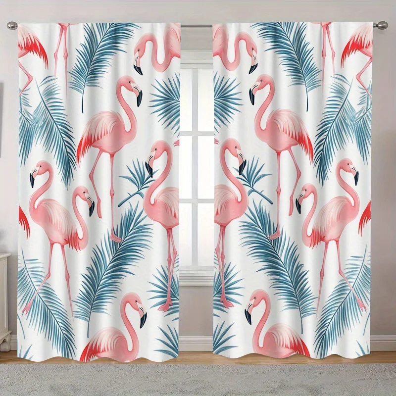 Flamingo Palm Curtains Set of 2 Polyester HD Print Rod Pocket Light Filtering for Living Room Bedroom
Flamingo Palm Curtains Set of 2 Polyester HD Print Rod Pocket Light Filtering for Living Room Bedroom