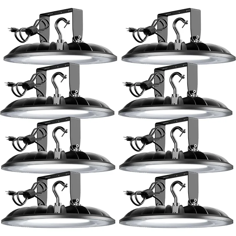 UFO LED High Bay Light, 240W High Bay LED Lights 26400Lm UL Listed with US Plug, 2 Types of Installation high Bay Light
UFO LED High Bay Light, 240W High Bay LED Lights 26400Lm UL Listed with US Plug, 2 Types of Installation high Bay Light