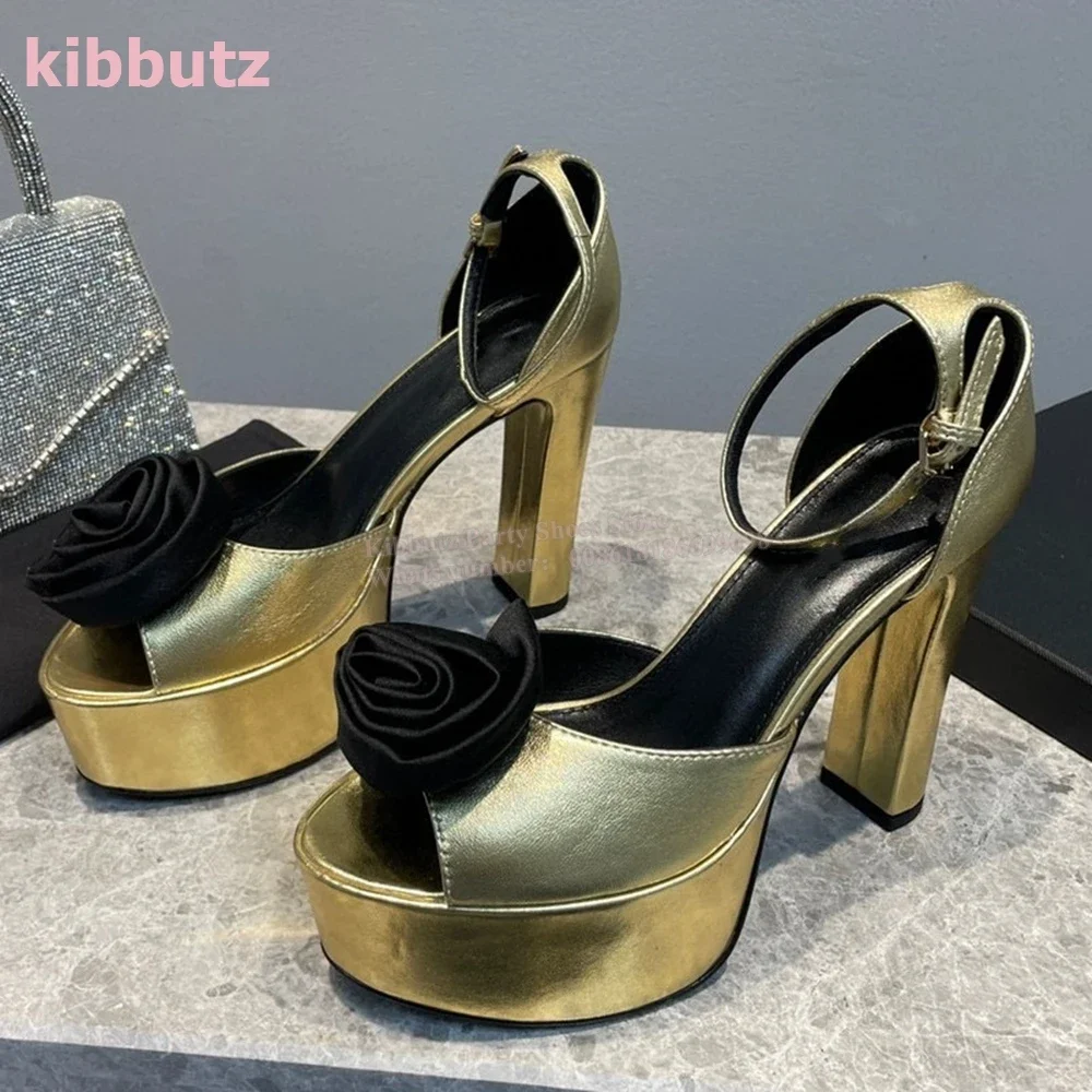 Velvet Flower Platform Sandals Round Toe Square Heel Mixed Color Leather Ankle Buckle Strap Fashion Elegant Concise Women Shoes
Velvet Flower Platform Sandals Round Toe Square Heel Mixed Color Leather Ankle Buckle Strap Fashion Elegant Concise Women Shoes
