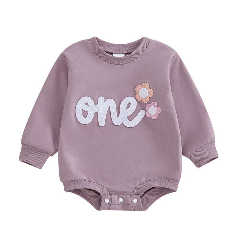 Baby Girls Romper Long Sleeve Crew Neck Letters Flowers Bodysuit Birthday Clothes
Baby Girls Romper Long Sleeve Crew Neck Letters Flowers Bodysuit Birthday Clothes