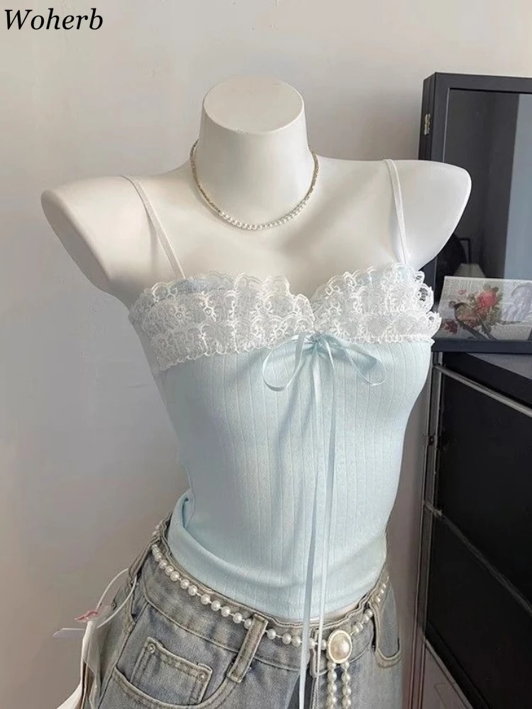 Sweet Lace Patchwork Crop Tank Top Female 2025 Women's Clothing Sling Slim Waist Tank Korean Summer Sexy Club Camis Ropa Mujer
Sweet Lace Patchwork Crop Tank Top Female 2025 Women's Clothing Sling Slim Waist Tank Korean Summer Sexy Club Camis Ropa Mujer