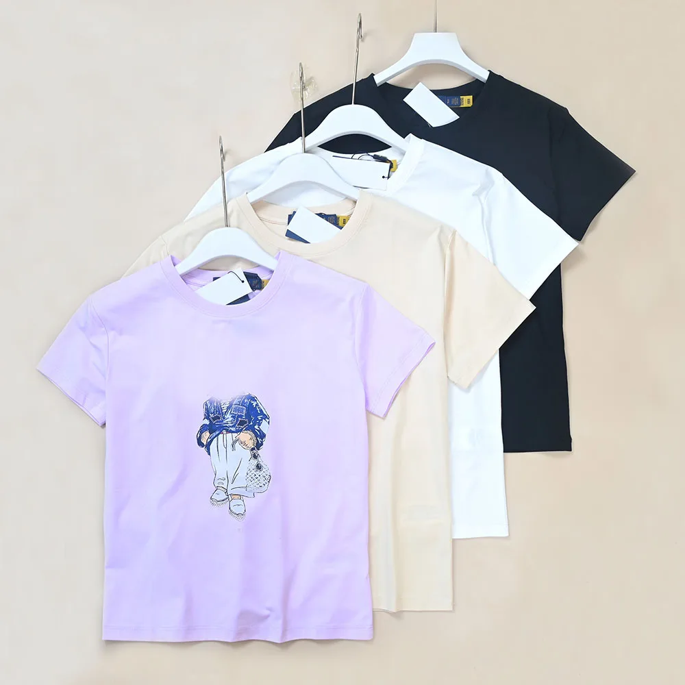 Comfortable Cotton Short Sleeve T-Shirt Women's Slim Fit Cartoon Print Summer New Style round Neck Casual Fashion Top
Comfortable Cotton Short Sleeve T-Shirt Women's Slim Fit Cartoon Print Summer New Style round Neck Casual Fashion Top