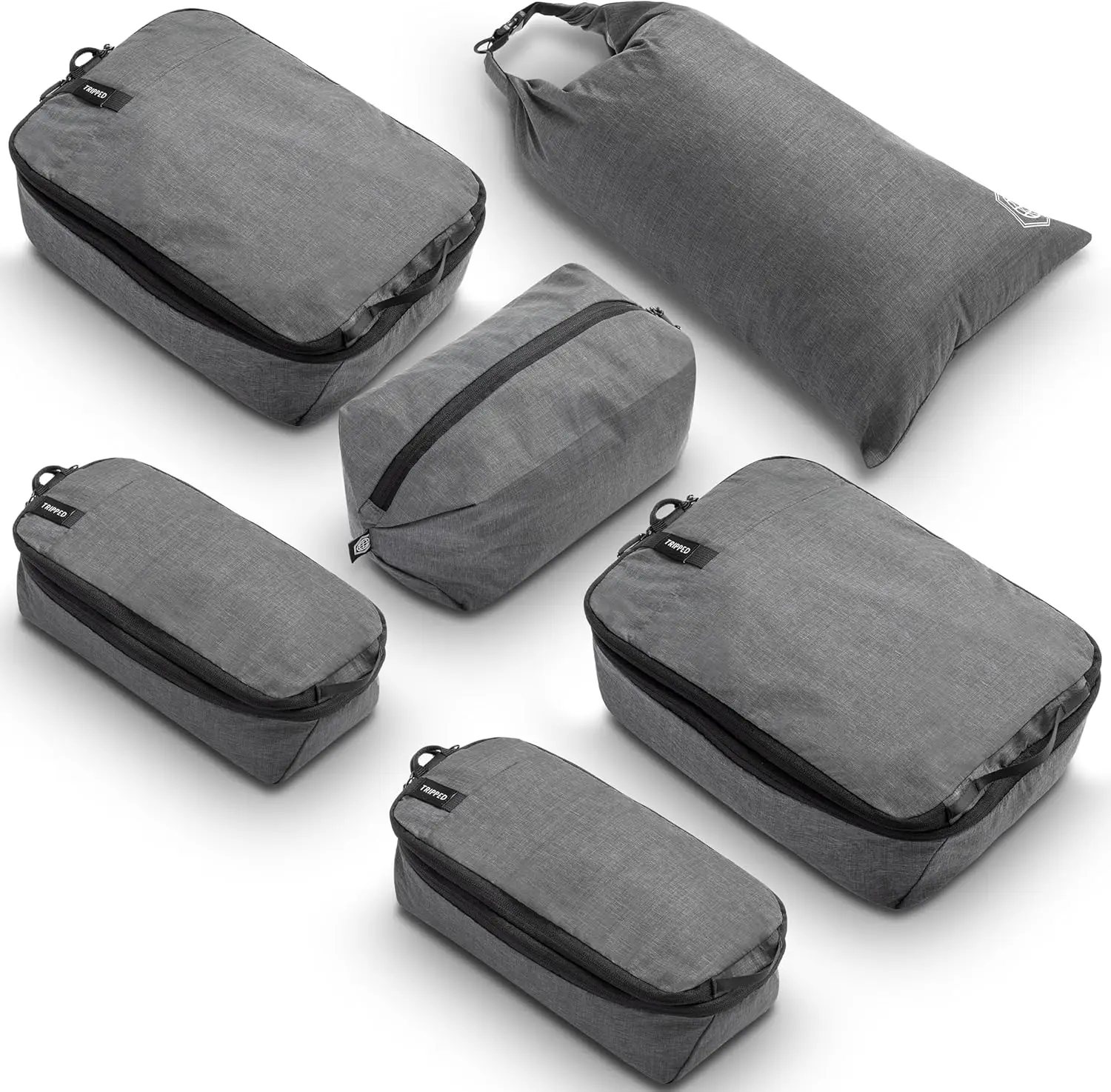 Premium 6 Piece Compression Packing Cubes Set with Laundry and Shoe Bag Space Saving Travel Organizer for Luggage
Premium 6 Piece Compression Packing Cubes Set with Laundry and Shoe Bag Space Saving Travel Organizer for Luggage