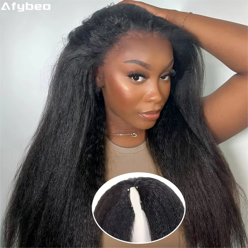 Kinky Straight Human Hair Wigs V Part Wig Black Brazilian Hair Upgrade V Shape No Leave Out Wear And Go Clip In Half Wig 30 Inch
Kinky Straight Human Hair Wigs V Part Wig Black Brazilian Hair Upgrade V Shape No Leave Out Wear And Go Clip In Half Wig 30 Inch