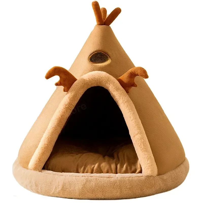 Dog house with winter insulation, enclosed for small and medium dogs, Mongolian tent style, suitable for all four seasons
Dog house with winter insulation, enclosed for small and medium dogs, Mongolian tent style, suitable for all four seasons