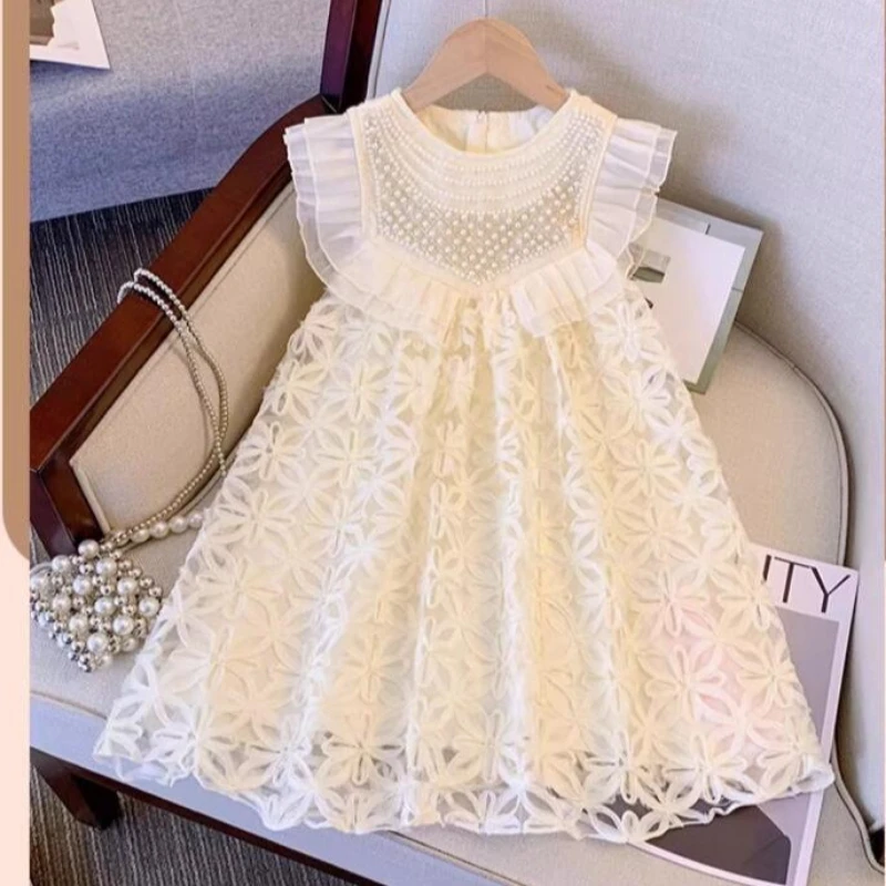 Girls Mesh Dress Baby Girl Summer Outfit Stylish New Dress Toddler Party Dress Beaded Vest Dress Infant Princess A-Line Dress
Girls Mesh Dress Baby Girl Summer Outfit Stylish New Dress Toddler Party Dress Beaded Vest Dress Infant Princess A-Line Dress