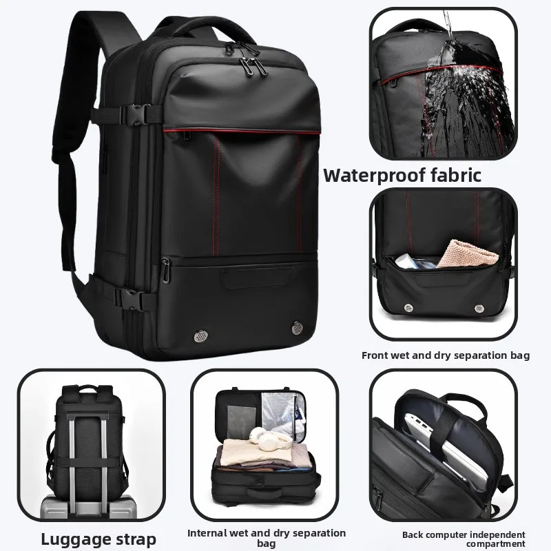 Мужская деловая дорожная сумка-рюкзак большой вместимости с расширением, многофункциональная, вакуумная, для уличного стиля, осень 2024
Мужская деловая дорожная сумка-рюкзак большой вместимости с расширением, многофункциональная, вакуумная, для уличного стиля, осень 2024