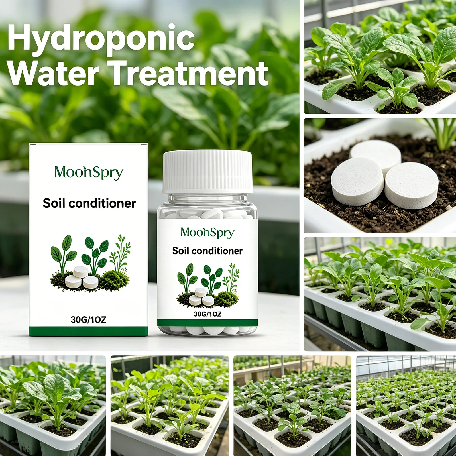 Moonspry Hydroponic Water Purifying Tablet Aquatic Plant Care Nutrient Supplement Balance Ph Inhibit Algae Reduce Sediment 30g
Moonspry Hydroponic Water Purifying Tablet Aquatic Plant Care Nutrient Supplement Balance Ph Inhibit Algae Reduce Sediment 30g