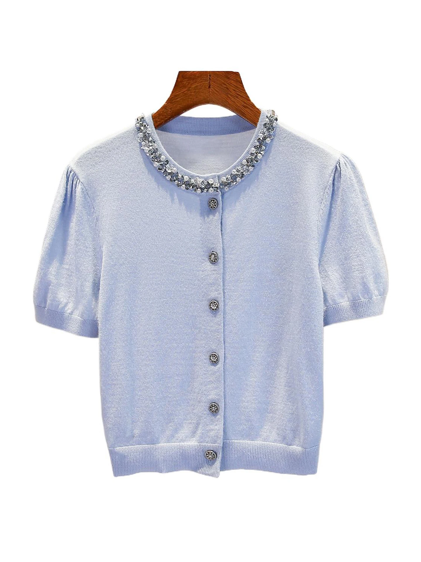 Ele Вязаный кардиган ort Sve, женский топ с бусинами, осеннее новое поступление, повседневный крой, мягкий, средний, тонкий
Ele Вязаный кардиган ort Sve, женский топ с бусинами, осеннее новое поступление, повседневный крой, мягкий, средний, тонкий