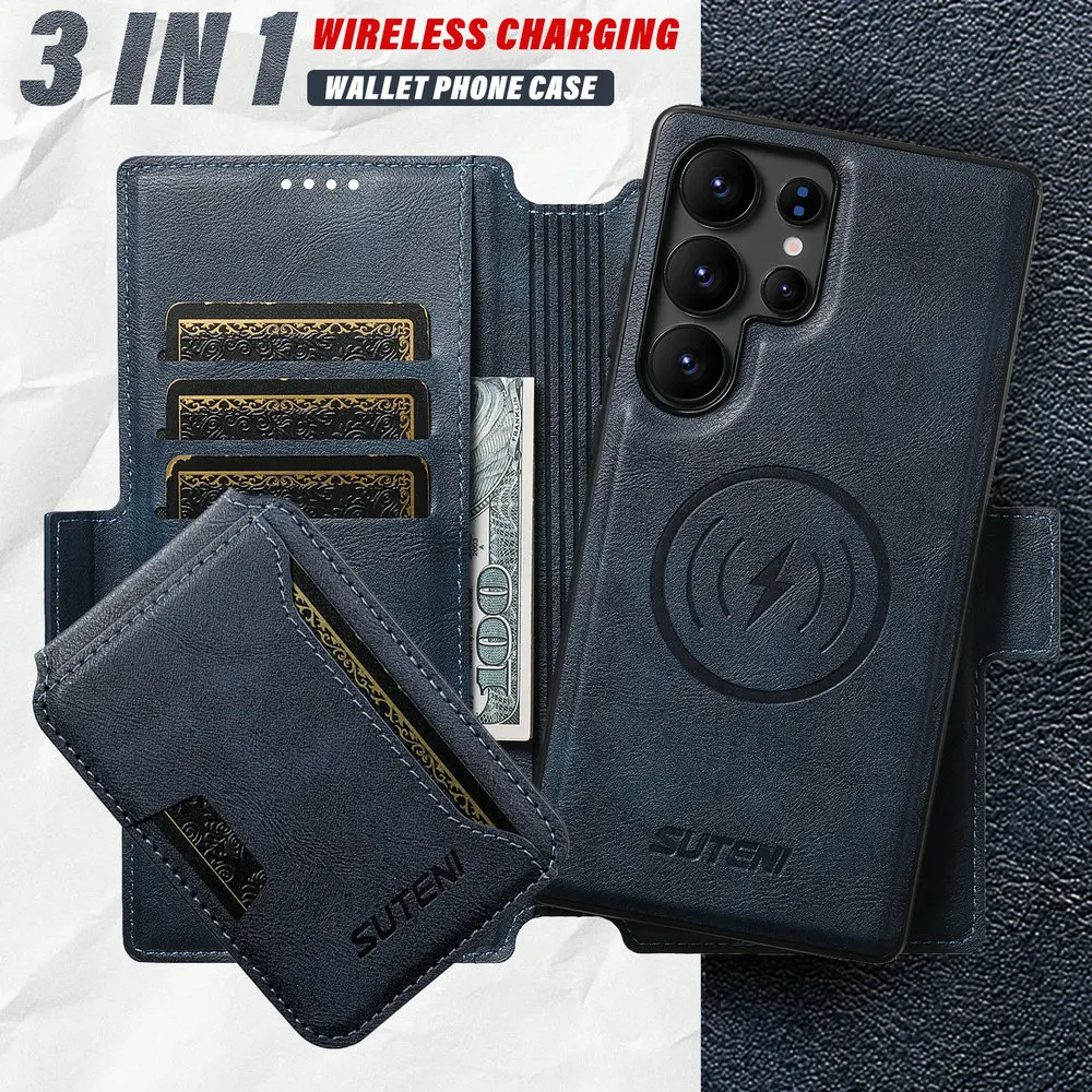 Для Samsung Galaxy S25 Ultra 5G Magsafe Case 3в1 съемный кожаный кошелек для карт Funda для Galaxy S22 S23 S24 S 25 Ultra Cover
Для Samsung Galaxy S25 Ultra 5G Magsafe Case 3в1 съемный кожаный кошелек для карт Funda для Galaxy S22 S23 S24 S 25 Ultra Cover