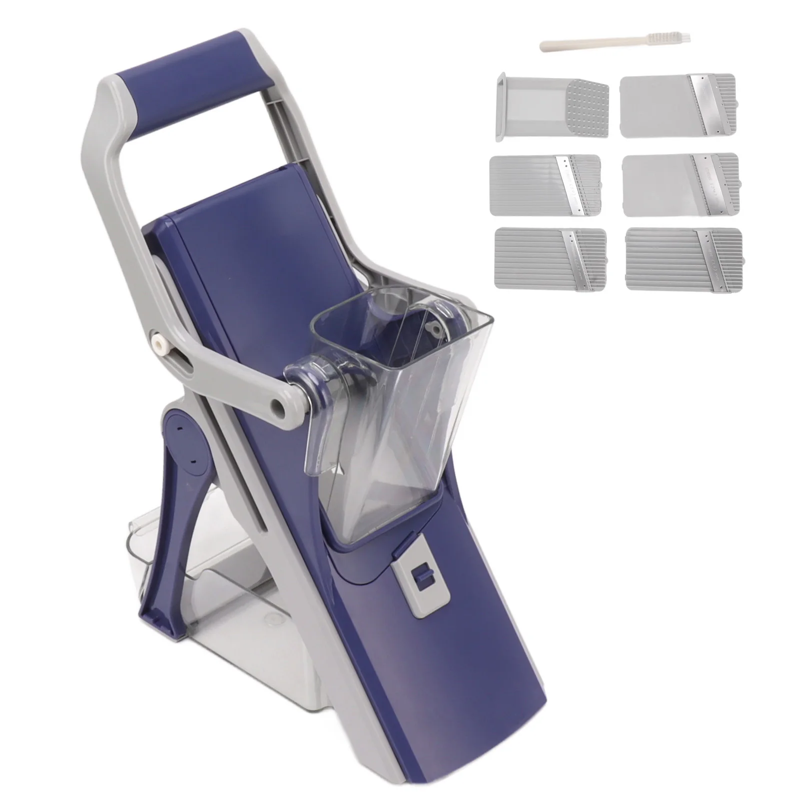 Manual Vegetable Chopper with 5 Interchangeable Blades Detachable Ergonomic Handle Vegetable Cutter for Carrots
Manual Vegetable Chopper with 5 Interchangeable Blades Detachable Ergonomic Handle Vegetable Cutter for Carrots