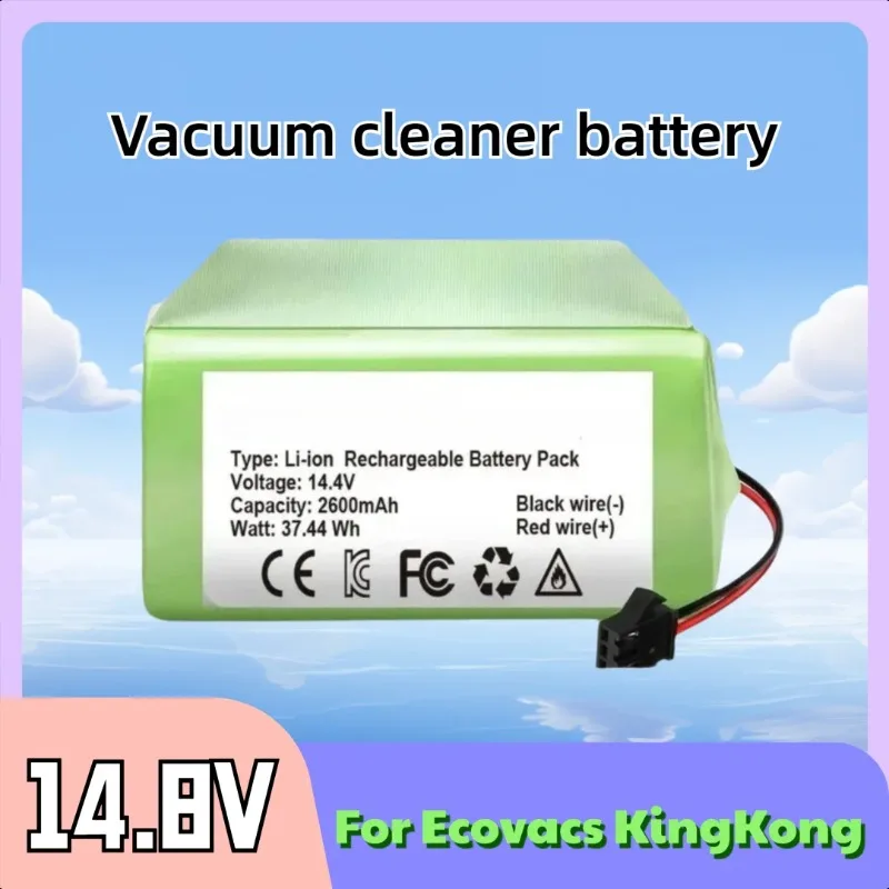 For Ecovacs KingKong 14.8V 2600mah CR130 for Dibei V780 for Cocolin CEN550 Lithium Battery
For Ecovacs KingKong 14.8V 2600mah CR130 for Dibei V780 for Cocolin CEN550 Lithium Battery