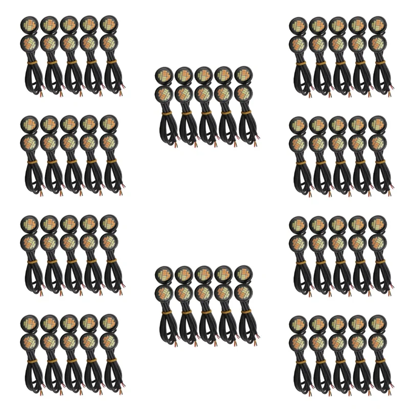 100 Pcs 12V 23Mm Dual Color Switchback 4014 Smd 12 LED Drl Eagle Eye Daytime Light Car Motor Turn Lights
100 Pcs 12V 23Mm Dual Color Switchback 4014 Smd 12 LED Drl Eagle Eye Daytime Light Car Motor Turn Lights