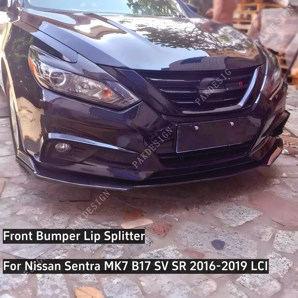 For Nissan Sentra MK7 Front Bumper Lip Spoiler Splitter Diffuser B17 SV SR 2016-2019 LCI Gloss Black Accessories BodyKit Tuning
For Nissan Sentra MK7 Front Bumper Lip Spoiler Splitter Diffuser B17 SV SR 2016-2019 LCI Gloss Black Accessories BodyKit Tuning