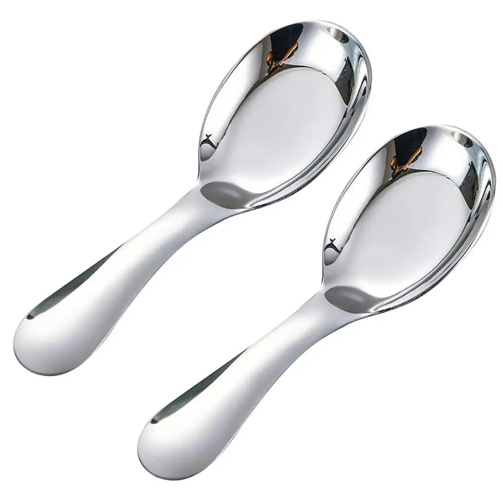 Children's Soup Spoons Stainless Steel Baby Silverware Home Dinner Utensils Porridge Spoon Kitchen Bar Supplies
Children's Soup Spoons Stainless Steel Baby Silverware Home Dinner Utensils Porridge Spoon Kitchen Bar Supplies