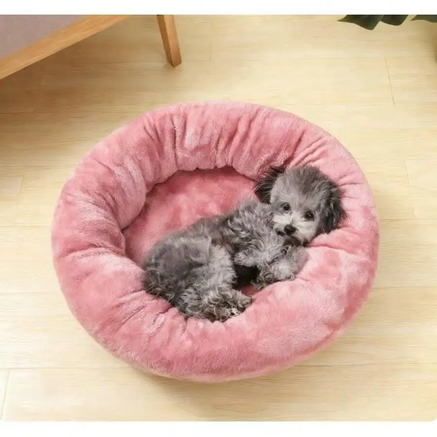 1pc Short Plush Round Shaped Washable And Thickened Pet Bed, Suitable For Small And Medium Cats And Dogs, For All Seasons
1pc Short Plush Round Shaped Washable And Thickened Pet Bed, Suitable For Small And Medium Cats And Dogs, For All Seasons