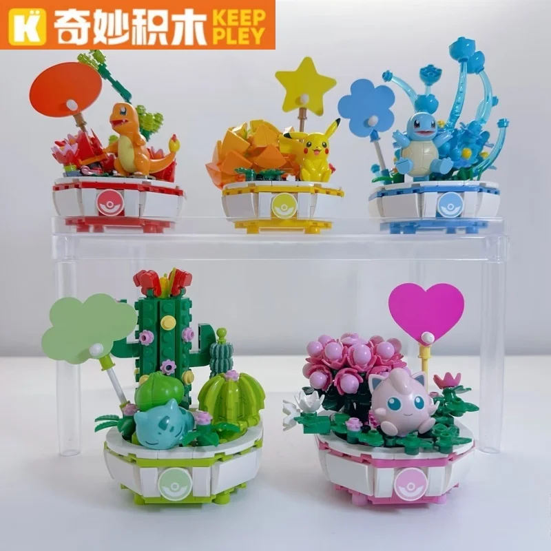 Keeppley Pokemon Building Block Figure Toys Pikachu Charmander Squirtle Cartoon Model Home Decoration Plant Potted Flower Brick
Keeppley Pokemon Building Block Figure Toys Pikachu Charmander Squirtle Cartoon Model Home Decoration Plant Potted Flower Brick