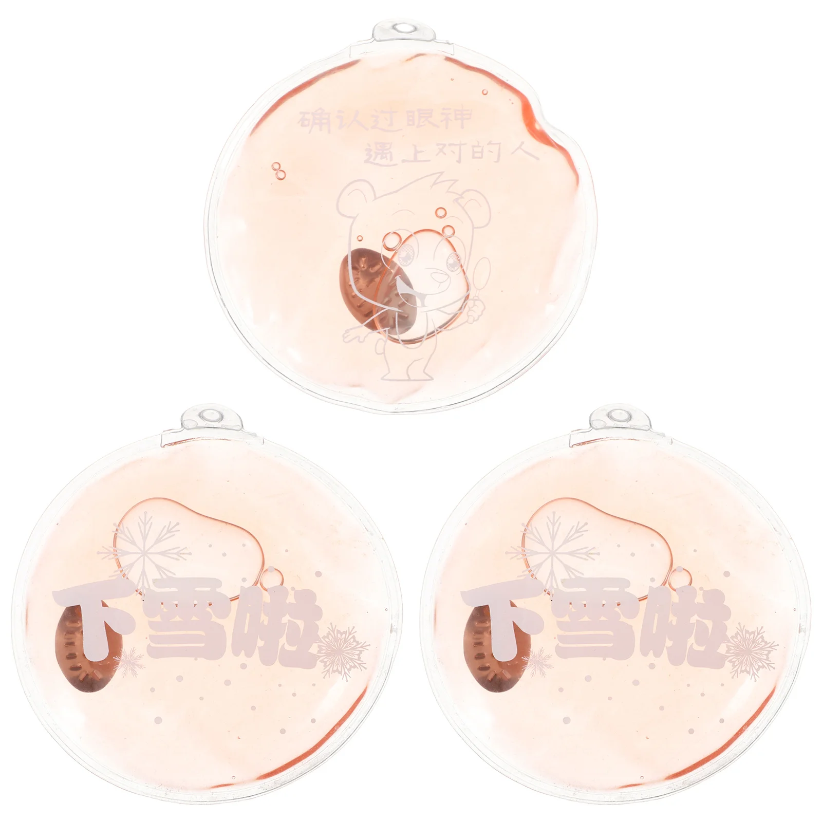 3pcs Reusable Self-Heating Hand Bag Durable Cartoon Warm Gel Pack For Winter Outdoor Skiing Cold Weather Home Office Use 
3pcs Reusable Self-Heating Hand Bag Durable Cartoon Warm Gel Pack For Winter Outdoor Skiing Cold Weather Home Office Use