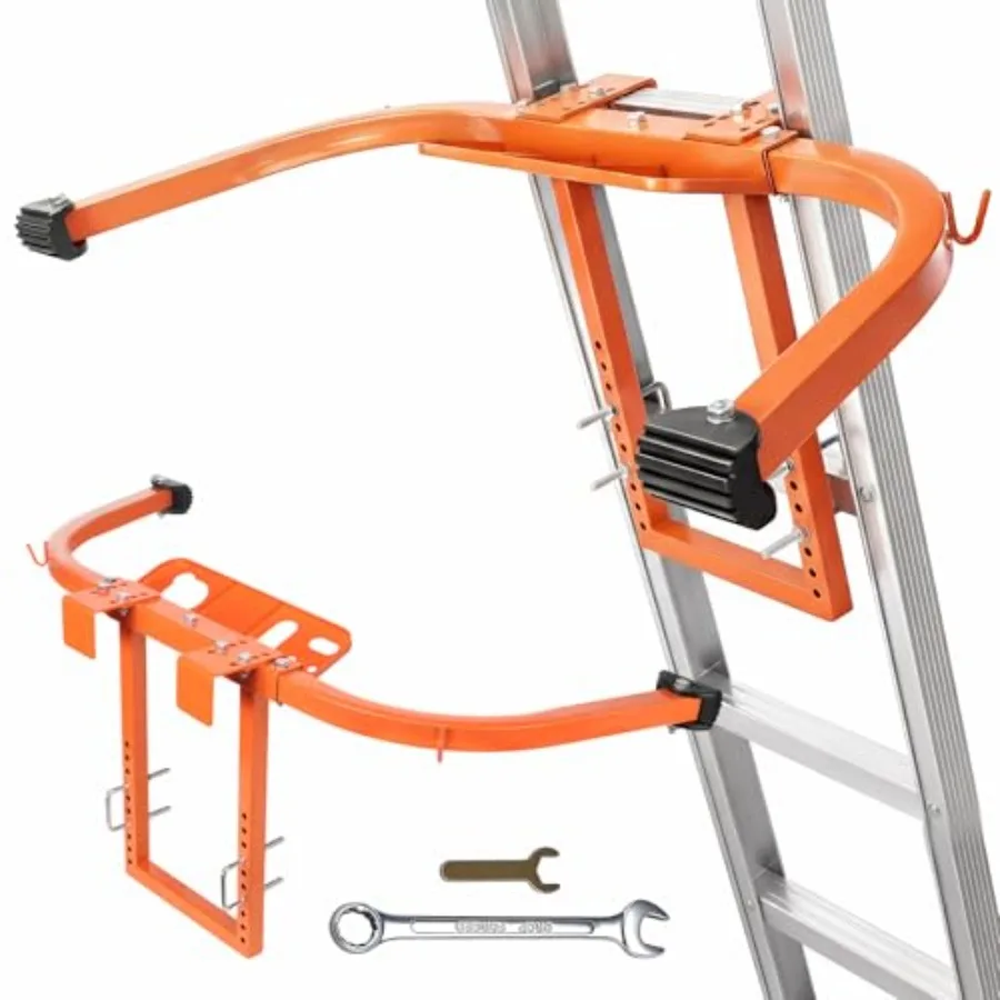 Ladder Stabilizer with Tool Tray and Hook Heavy Duty Steel Extension Ladder Stabilizer for Roof Gutter/Wall Stable Ladder Stand
Ladder Stabilizer with Tool Tray and Hook Heavy Duty Steel Extension Ladder Stabilizer for Roof Gutter/Wall Stable Ladder Stand