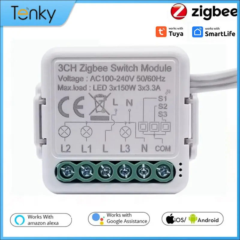 3.0 Switch Support Two Way Control Tuya 3gang 4gang Breaker Wireless Mini Module Work With Gateway
3.0 Switch Support Two Way Control Tuya 3gang 4gang Breaker Wireless Mini Module Work With Gateway