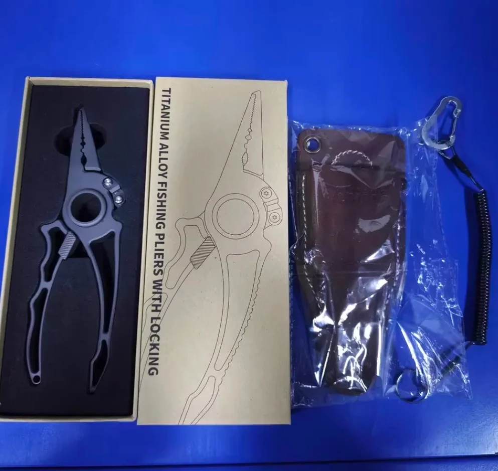 Fishing Pliers With Lock Light Weight Wire Cutting Tool Y676 Titanium Alloy Multi-functional Fishing Pliers Rust-proof
Fishing Pliers With Lock Light Weight Wire Cutting Tool Y676 Titanium Alloy Multi-functional Fishing Pliers Rust-proof