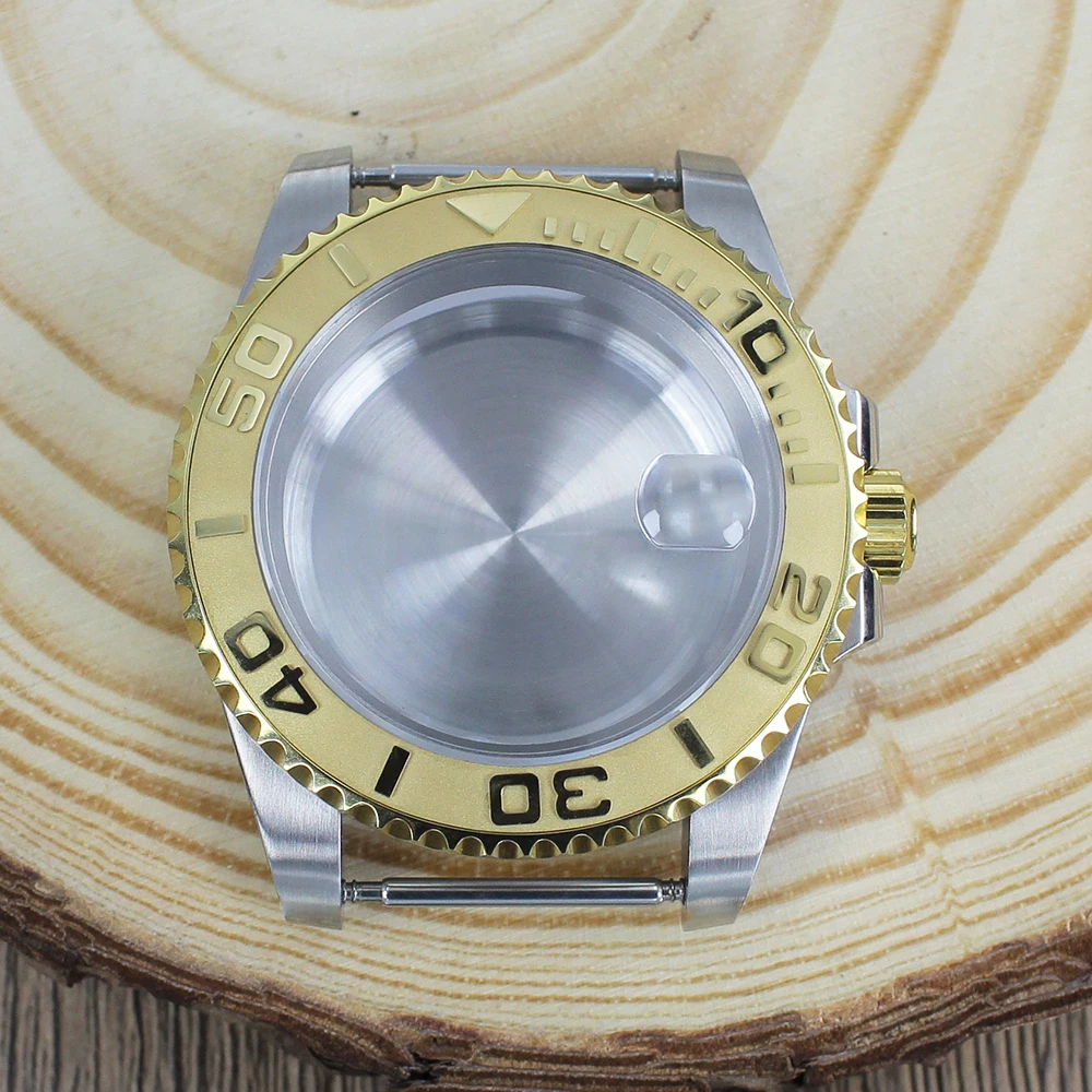 Корпус для часов для дайвинга серебристого золота 40 мм, однонаправленный вращающийся безель для Nh35 Nh36 NH38 2824 8215 Movt GMT SUB Yacht, водонепроницаемый 20 АТМ
Корпус для часов для дайвинга серебристого золота 40 мм, однонаправленный вращающийся безель для Nh35 Nh36 NH38 2824 8215 Movt GMT SUB Yacht, водонепроницаемый 20 АТМ