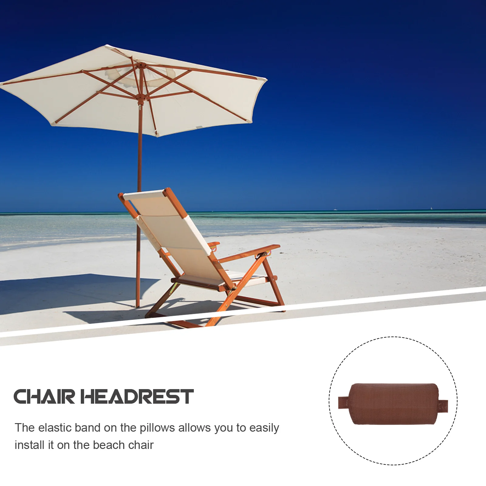Beach Chair Headrest Premium Quality Comfortable Flexible Pillow Detachable Design Easy Install with Elastic Band for Folding
Beach Chair Headrest Premium Quality Comfortable Flexible Pillow Detachable Design Easy Install with Elastic Band for Folding