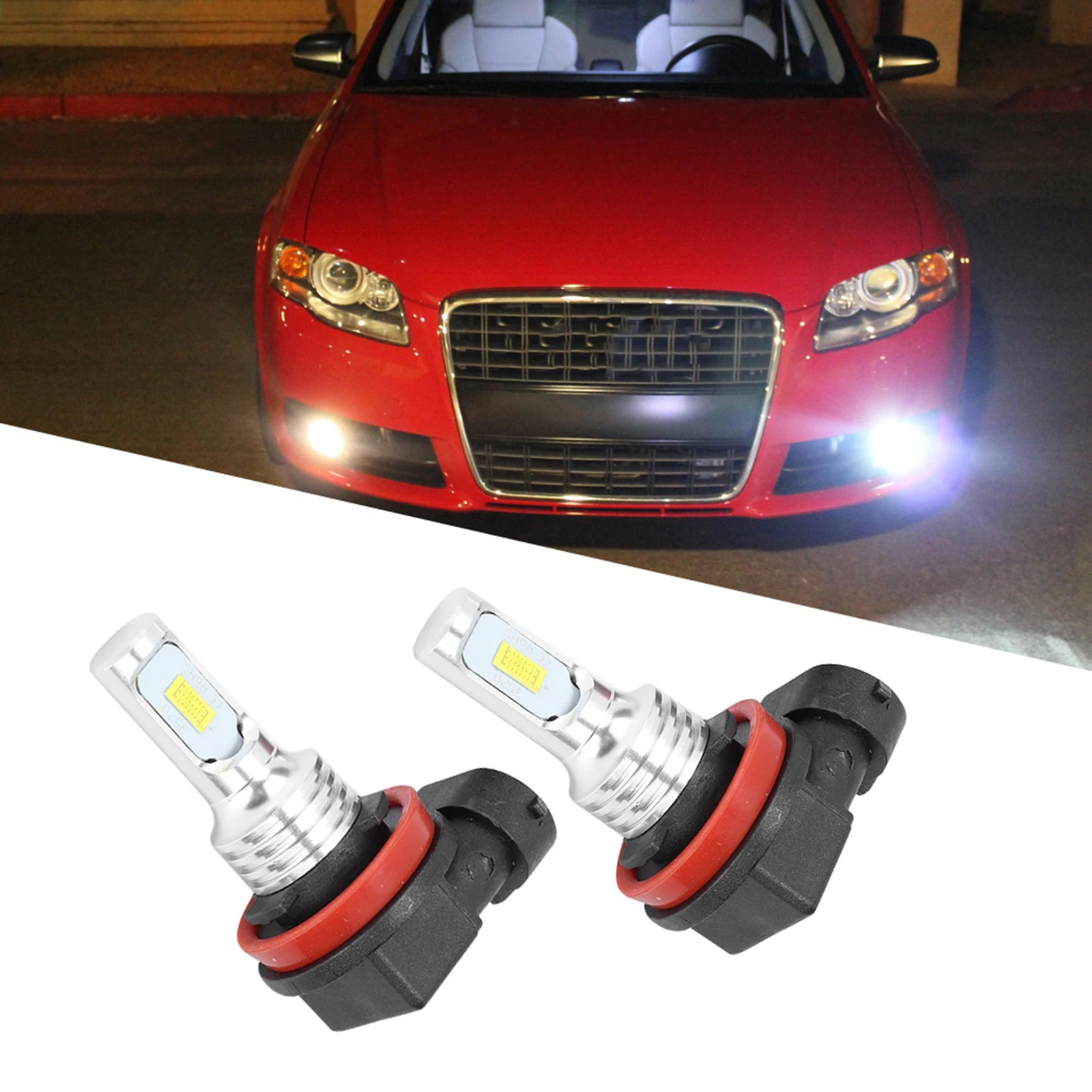 Aluminum Shell H8 H11 80W 6500K CSP White Fog Light Bulb with Decode 12‑24V Fog Light Bulb White Fog Light Bulb
Aluminum Shell H8 H11 80W 6500K CSP White Fog Light Bulb with Decode 12‑24V Fog Light Bulb White Fog Light Bulb