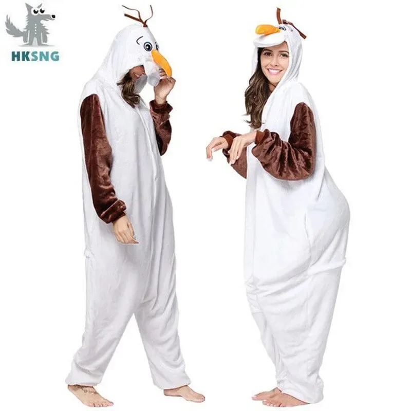 HKSNG New Adult Animal Snowman Olaf Onesies Flannel Pajamas Cartoon Cosplay Costumes Party Jumpsuits Christmas Gift Kigurumi
HKSNG New Adult Animal Snowman Olaf Onesies Flannel Pajamas Cartoon Cosplay Costumes Party Jumpsuits Christmas Gift Kigurumi