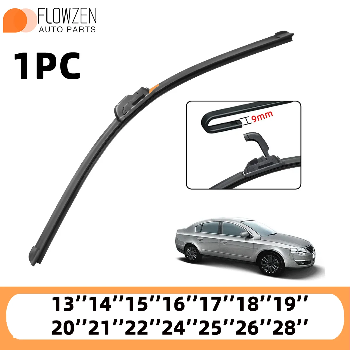 1PC Car Wiper 13-28 Inch J-Hook Arm High-Performance Durable Noiseless Traceless Windshield Wiper Blade Classic Auto Accessories
1PC Car Wiper 13-28 Inch J-Hook Arm High-Performance Durable Noiseless Traceless Windshield Wiper Blade Classic Auto Accessories