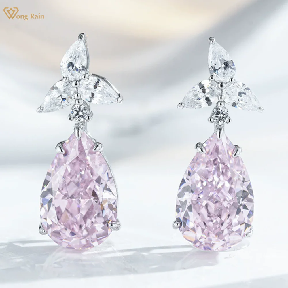 Wong Rain Sparkling 925 Sterling Silver Pear Cut 10*14 MM Lab Sapphire Citrine Aquamarine Gemstone Drop Earrings Fine Jewelry
Wong Rain Sparkling 925 Sterling Silver Pear Cut 10*14 MM Lab Sapphire Citrine Aquamarine Gemstone Drop Earrings Fine Jewelry