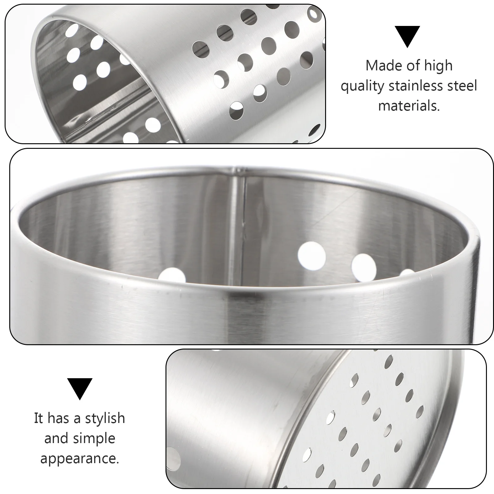 Utensil Stainless Steel Tableware Storage Barrel Kitchen Utensils Cutlery Holder Countertop Silverware
Utensil Stainless Steel Tableware Storage Barrel Kitchen Utensils Cutlery Holder Countertop Silverware
