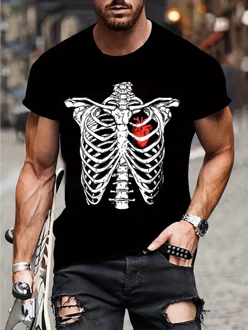 T Shirt for Men Halloween T-Shirt Skeleton Rib Cage Halloween Party Costume Tee Shirt Fashion Design Clothing Men T-Shirt Casual
T Shirt for Men Halloween T-Shirt Skeleton Rib Cage Halloween Party Costume Tee Shirt Fashion Design Clothing Men T-Shirt Casual