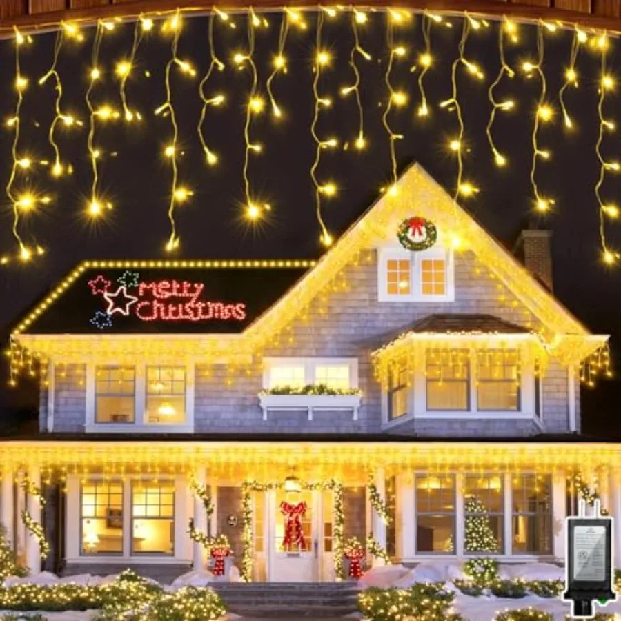 164Feet 1620 LED Outdoor Christmas Lights - 360 Ice Drops 12 Pro Modes with Timer Memory and Brightness Waterproof Hanging Ice
164Feet 1620 LED Outdoor Christmas Lights - 360 Ice Drops 12 Pro Modes with Timer Memory and Brightness Waterproof Hanging Ice