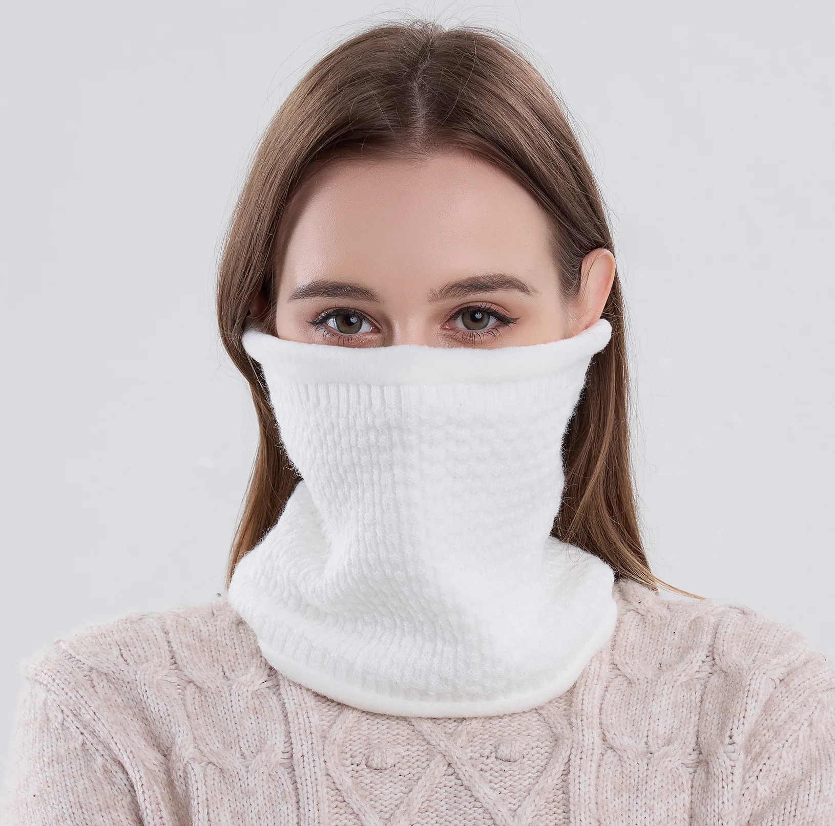 Fleece Neck Warmer Men Women Winter Hat Balaclava Scarf Tube Shape Warm Knit Winter Hat for Thicken Cycling Ski Mask Protection
Fleece Neck Warmer Men Women Winter Hat Balaclava Scarf Tube Shape Warm Knit Winter Hat for Thicken Cycling Ski Mask Protection