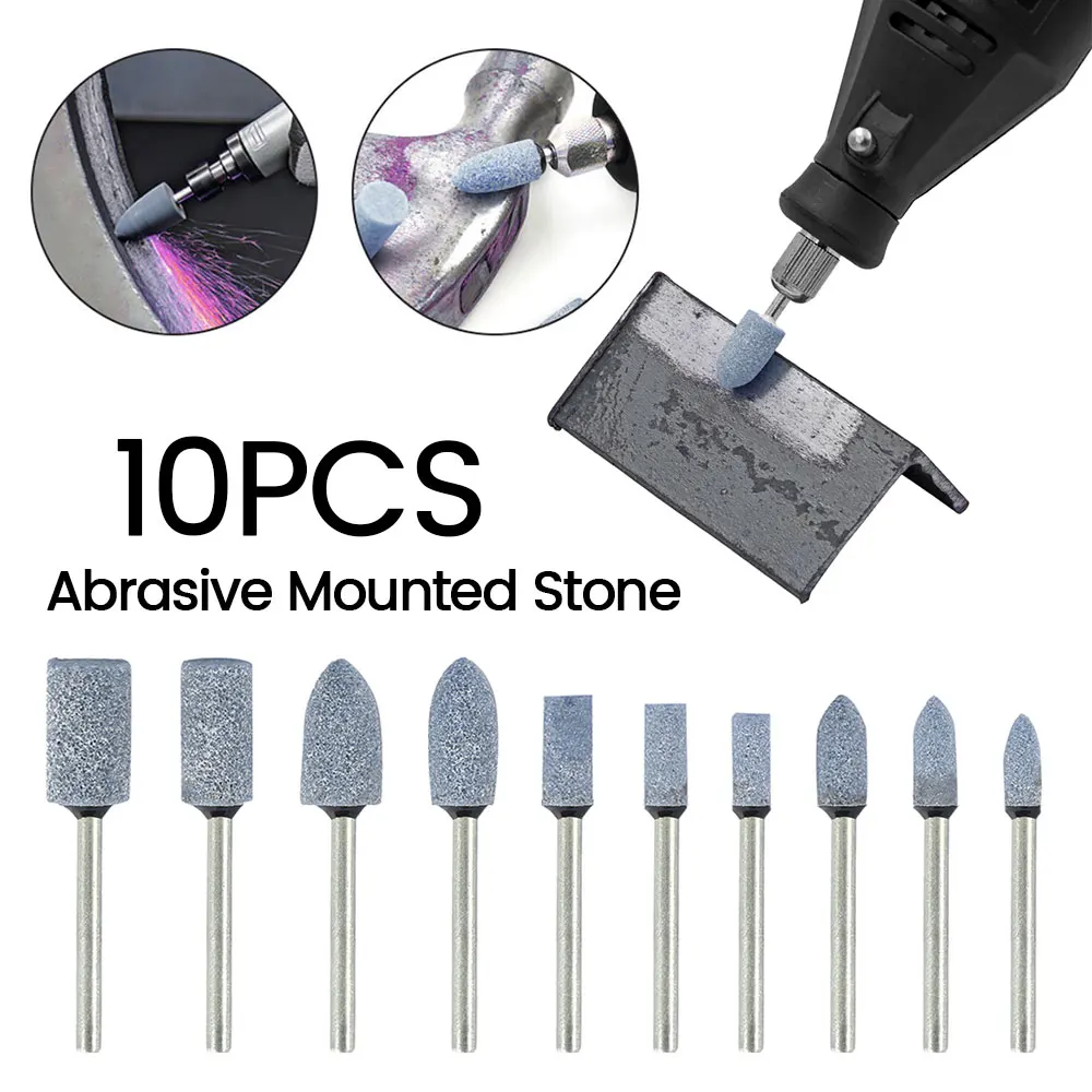 10Pcs Abrasive Mounted Stone Corundum Polishing Head Grinding Stone Wheel Sanding Bits Electric Drill Rotary Power Tools
10Pcs Abrasive Mounted Stone Corundum Polishing Head Grinding Stone Wheel Sanding Bits Electric Drill Rotary Power Tools
