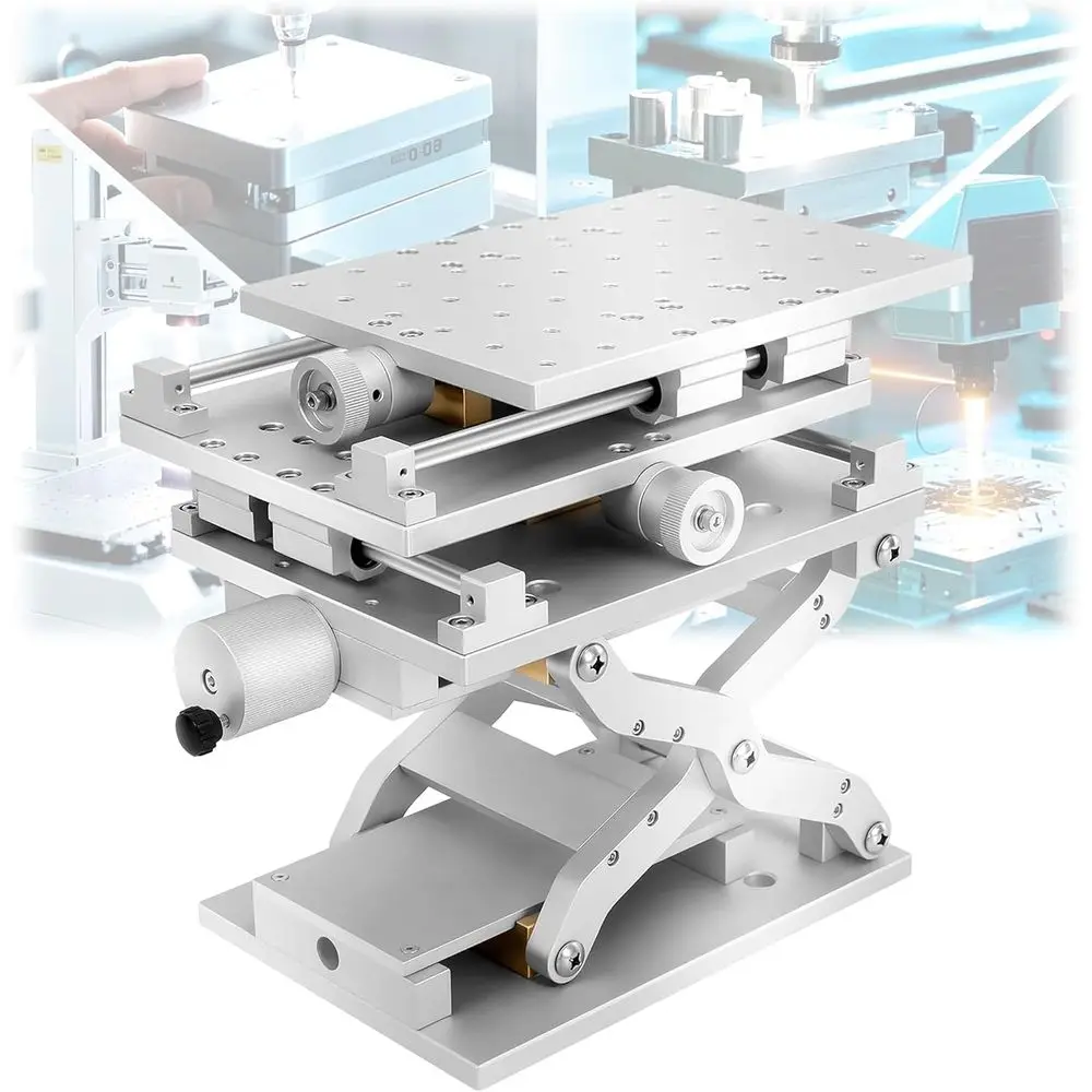 Manual 3-Axis XYZ Translation Stage, Precision Alloy Positioning Platform, Polished Work Table for XYZ Axis Movement
Manual 3-Axis XYZ Translation Stage, Precision Alloy Positioning Platform, Polished Work Table for XYZ Axis Movement