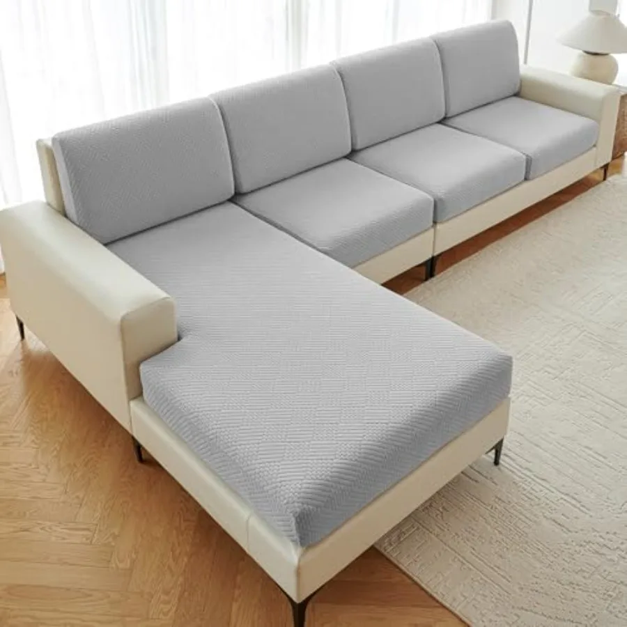 Sectional Couch Covers 8 Pieces, Stretch Couch Cushion Covers, L Shaped Washable Sofa Covers for Left/Right Sectional Sofa 4 Ba
Sectional Couch Covers 8 Pieces, Stretch Couch Cushion Covers, L Shaped Washable Sofa Covers for Left/Right Sectional Sofa 4 Ba