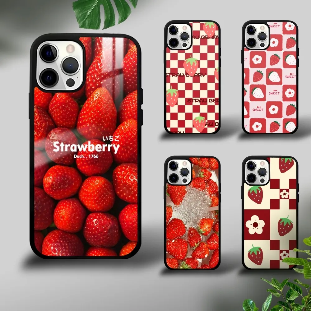 Fruit Strawberry Fresh Pink Phone Case For iPhone 16 15 14 13 12 11 Pro Xs Max Mini Plus Celulares Hard Funda
Fruit Strawberry Fresh Pink Phone Case For iPhone 16 15 14 13 12 11 Pro Xs Max Mini Plus Celulares Hard Funda