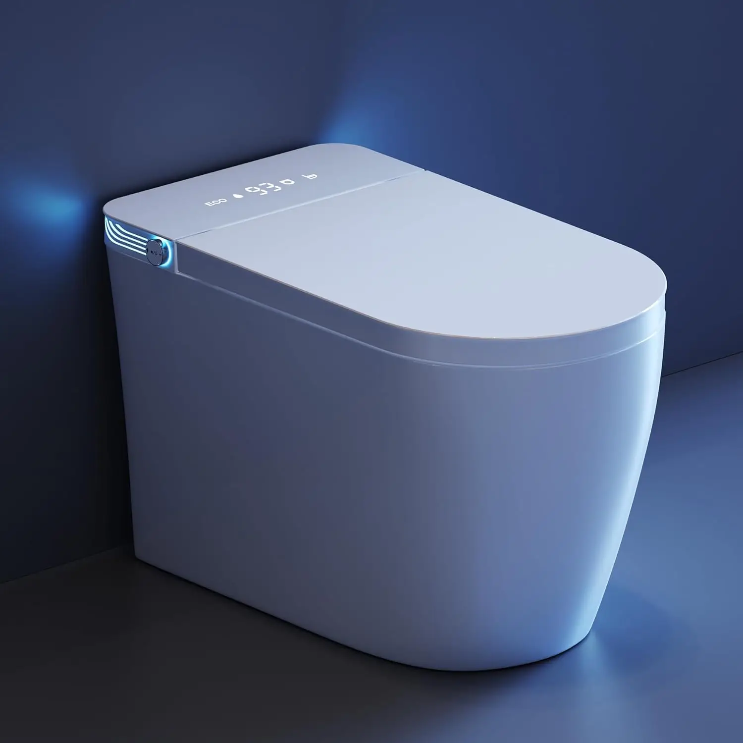 Smart Toilet with Bidet Built in, Bidet Toilet with Heated Seat and Night Light,Warm Water Wash&Dry, Modern Tankless, Custom
Smart Toilet with Bidet Built in, Bidet Toilet with Heated Seat and Night Light,Warm Water Wash&Dry, Modern Tankless, Custom