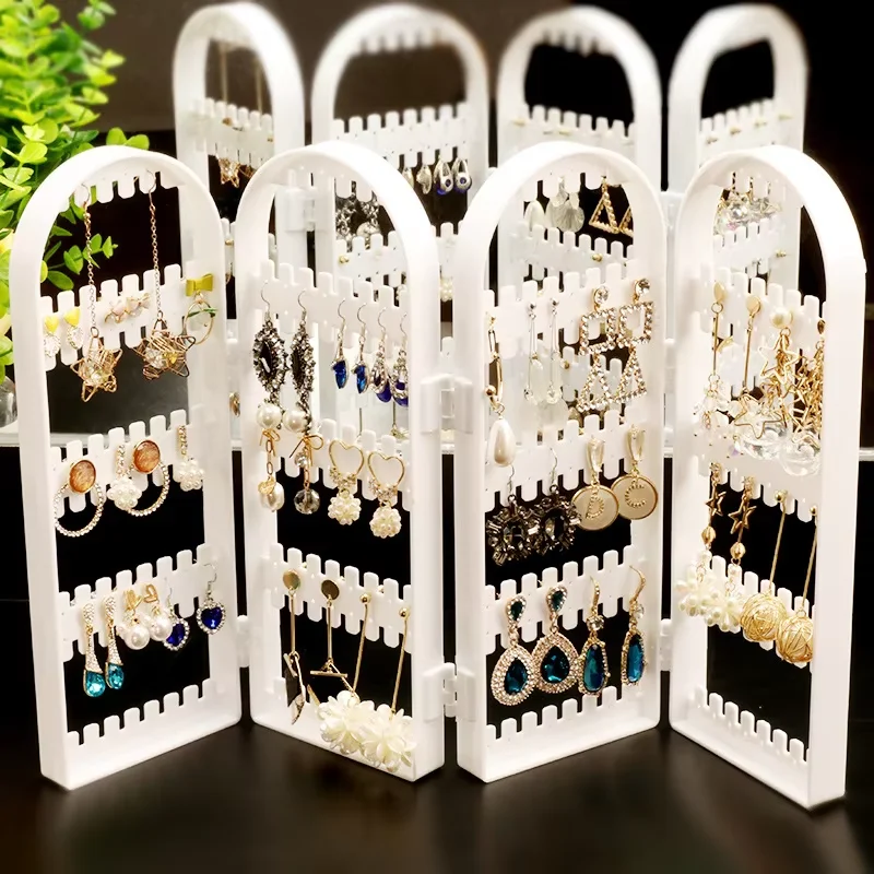 240-Hole Creative Plastic Jewelry Rack for Earrings and Necklace Display Includes Unique Screen and Bag Packaging
240-Hole Creative Plastic Jewelry Rack for Earrings and Necklace Display Includes Unique Screen and Bag Packaging