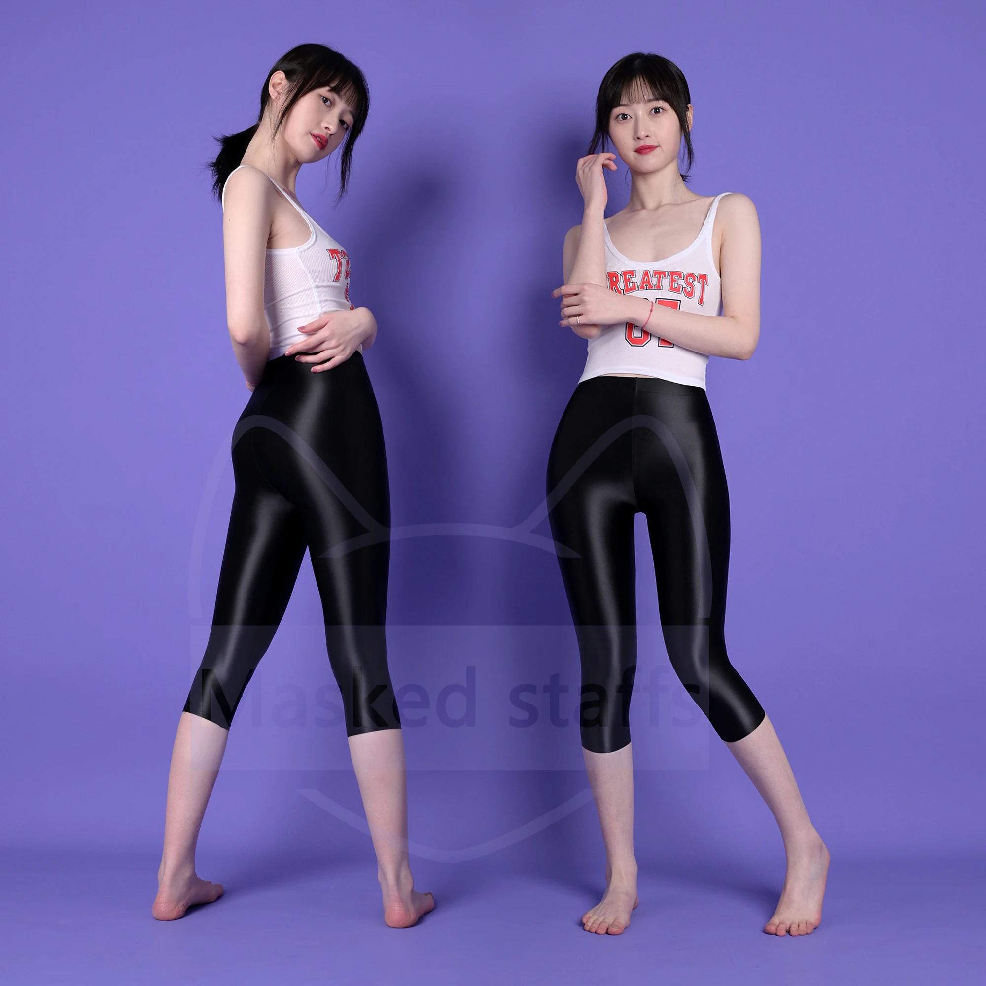 Masked staffs Oily pants sexy tight high waist pants pantyhose Sexy Satin pantyhose shiny pants Yoga Pants 7-point length pants
Masked staffs Oily pants sexy tight high waist pants pantyhose Sexy Satin pantyhose shiny pants Yoga Pants 7-point length pants