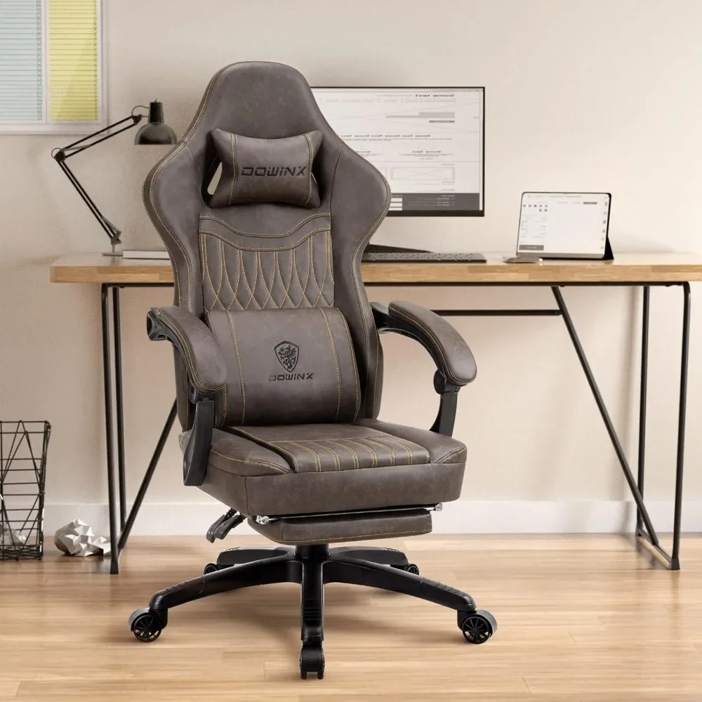 Gaming Chair Breathable PU Leather Gamer Chair with Pocket Spring Cushion, Ergonomic Computer Chair with Massage Lumbar Support,
Gaming Chair Breathable PU Leather Gamer Chair with Pocket Spring Cushion, Ergonomic Computer Chair with Massage Lumbar Support,