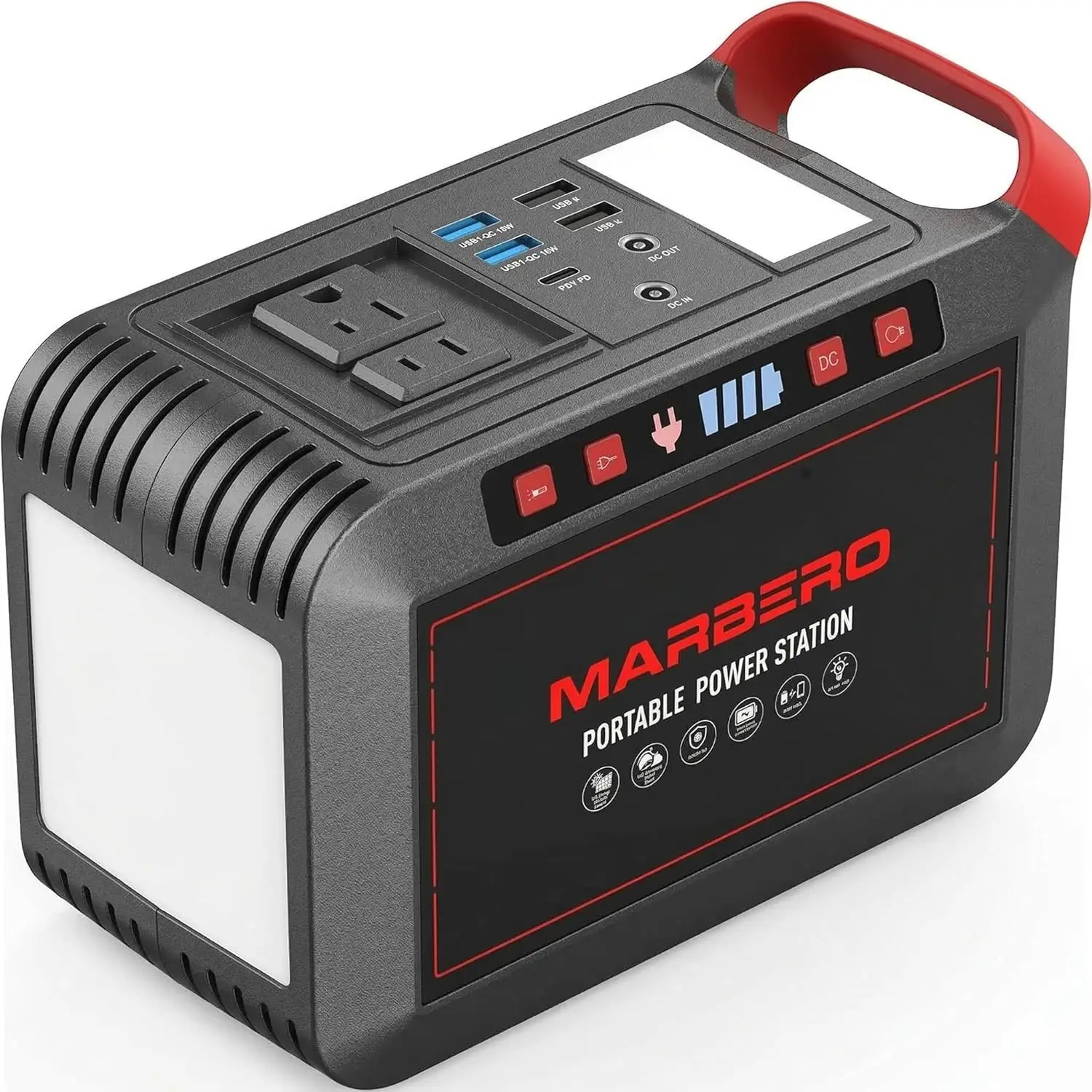 Portable Power Station 300W 237Wh Camping Solar Generator Backup Lithium Battery with Pure Sine Wave 110V AC Outlet USB C USB
Portable Power Station 300W 237Wh Camping Solar Generator Backup Lithium Battery with Pure Sine Wave 110V AC Outlet USB C USB
