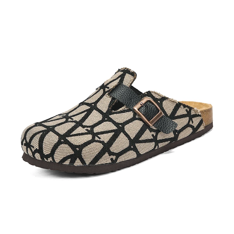 2026 New Abstract Line Print Closed-Toe Cork Clogs Adjustable Buckle Slip-On Mules Comfort Arch Support Casual Shoes for Men
2026 New Abstract Line Print Closed-Toe Cork Clogs Adjustable Buckle Slip-On Mules Comfort Arch Support Casual Shoes for Men