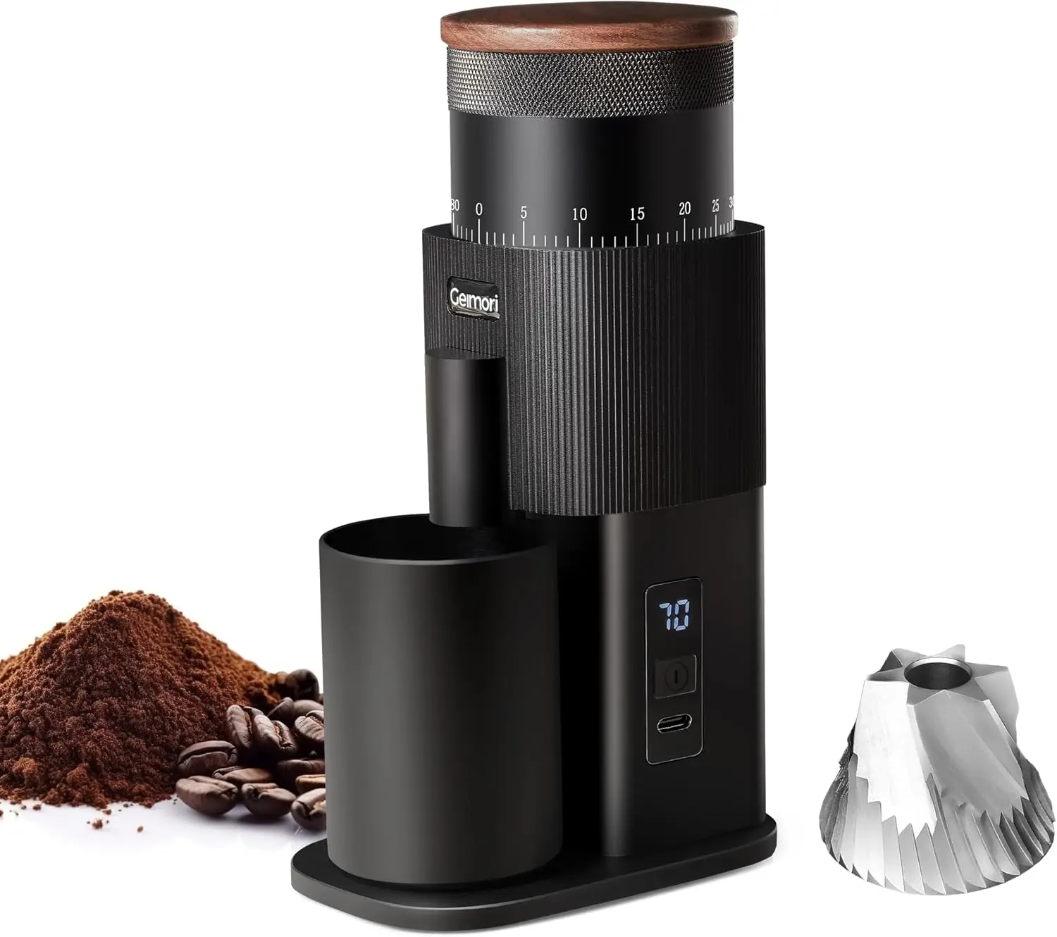 Coffee Grinder,Portable Cordless Rechargeable Coffee Grinder Geimori T38 with Conical Burrs,3600mAh Batteries,Grind Settings
Coffee Grinder,Portable Cordless Rechargeable Coffee Grinder Geimori T38 with Conical Burrs,3600mAh Batteries,Grind Settings
