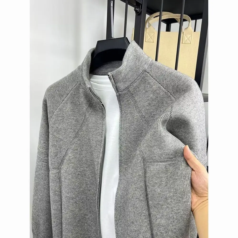 Мужской вязаный кардиган на молнии с длинным рукавом, повседневный, свободного кроя, с воротником-стойкой, весна-осень, универсальный
Мужской вязаный кардиган на молнии с длинным рукавом, повседневный, свободного кроя, с воротником-стойкой, весна-осень, универсальный