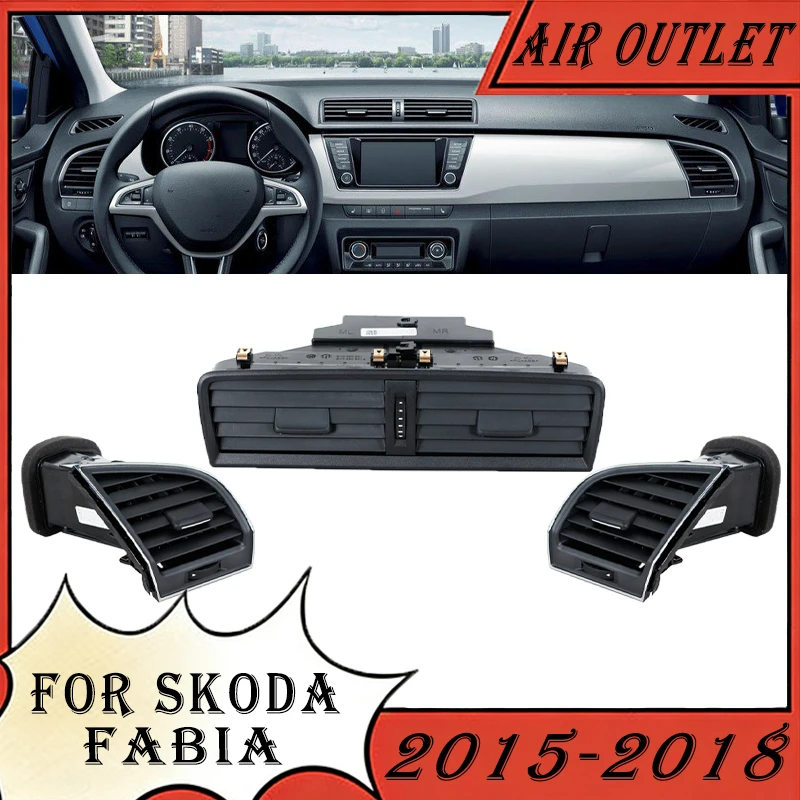 For Skoda Fabia 2015 2016 2017 2018 Air Vents Shutters Air Outlet Dashboard Air Conditioner Outlet Car Front Accessories
For Skoda Fabia 2015 2016 2017 2018 Air Vents Shutters Air Outlet Dashboard Air Conditioner Outlet Car Front Accessories