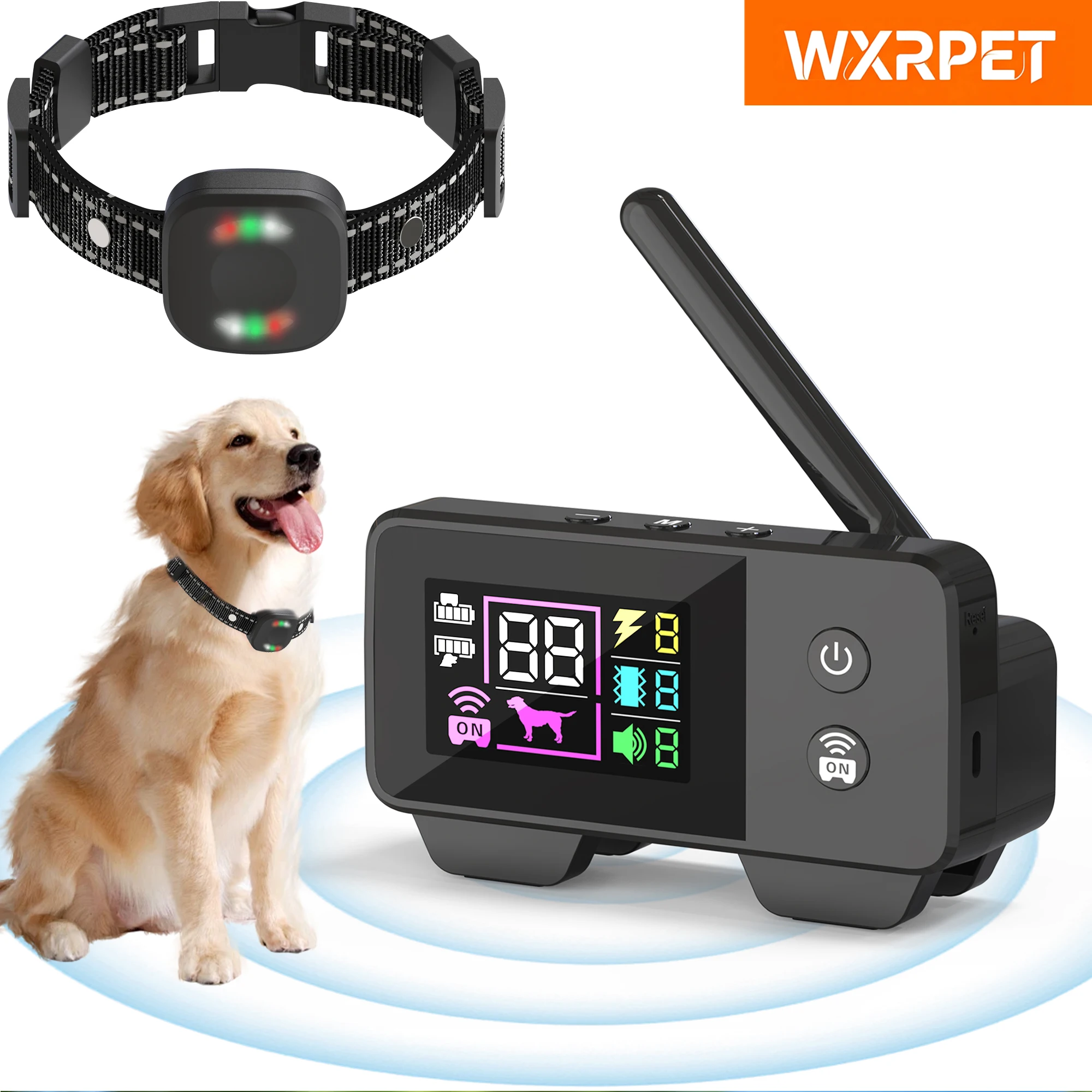480m Dog Wireless Rechargeable Electric Fence, IP68 Waterproof Beep + Shock + Vibration Mode, Transmitter and Collar Combo
480m Dog Wireless Rechargeable Electric Fence, IP68 Waterproof Beep + Shock + Vibration Mode, Transmitter and Collar Combo